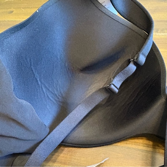 Auden Balconette Bra Black 46C Lightly Lined Demi Coverage Underwire Bra - Picture 4 of 7